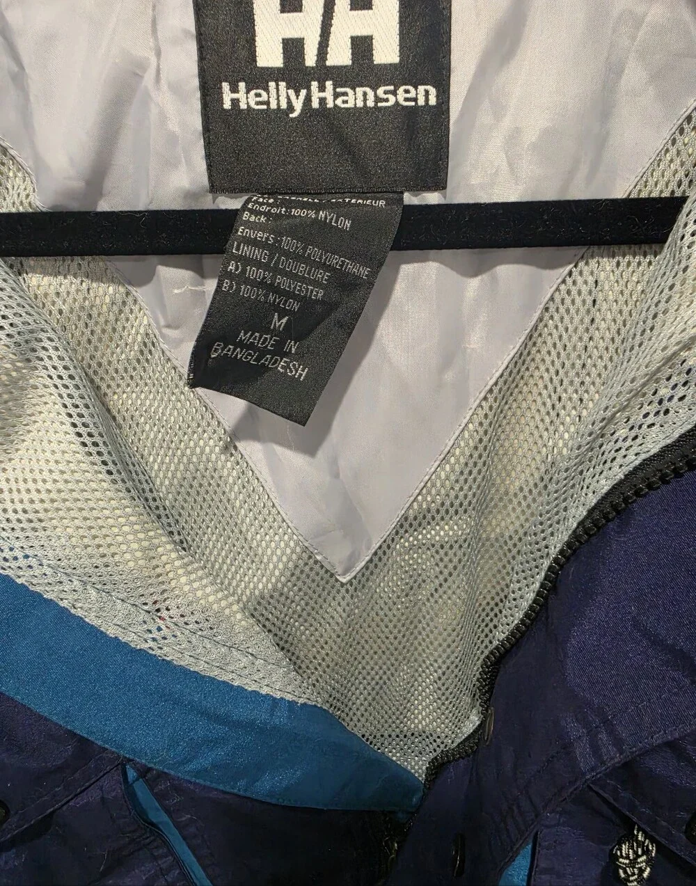 Helly Hansen Blue Outdoor Shell Jacket Size M Men Or Unisex Ski, Water Resistant